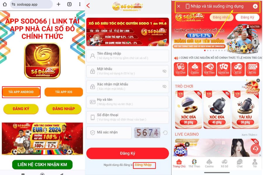 tải app sodo66 dành cho android